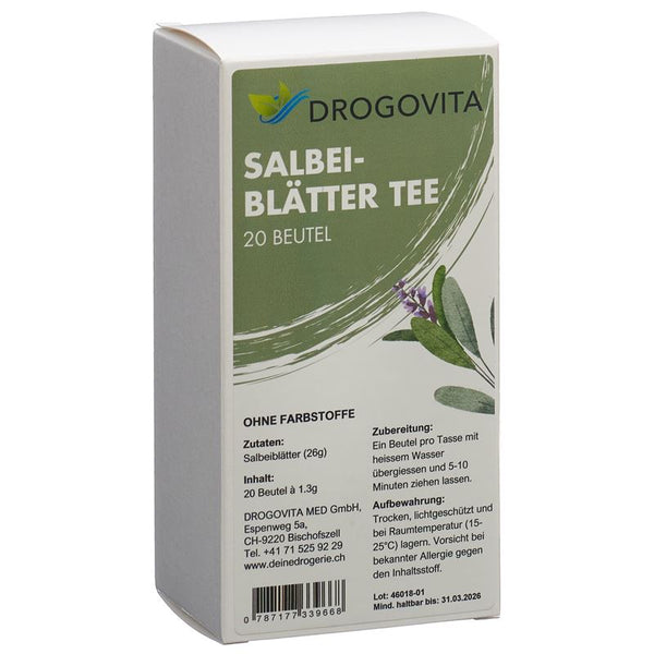 DROGOVITA Salbei Tee Btl 20 Stk