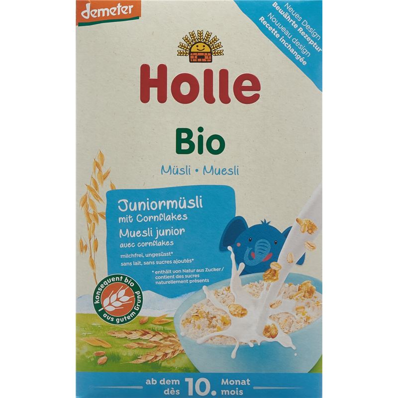 HOLLE Bio-Juniormüsli Mehrkorn mit Cornflake 250 g