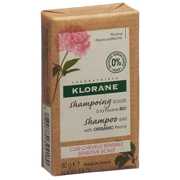 KLORANE Shampoo-Bar Pfingstrose Bio 80 g