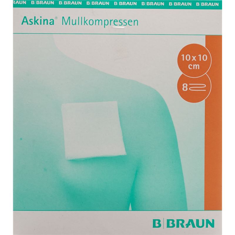 ASKINA Mullkompresse 10cmx10cm ster 25 x 2 Stk