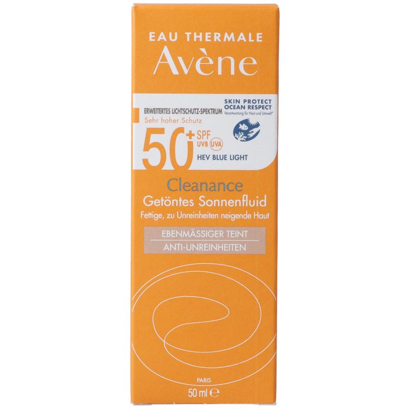 AVENE SUN Cleanance Sonne SPF50+ getönt 50 ml