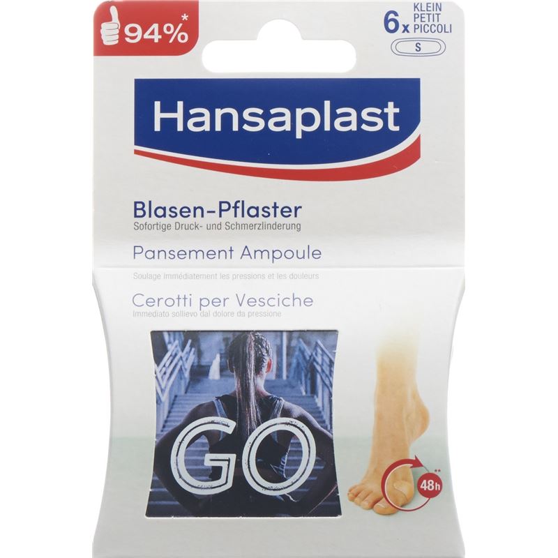 HANSAPLAST Footcare Blasen Pflaster klein 6 Stk