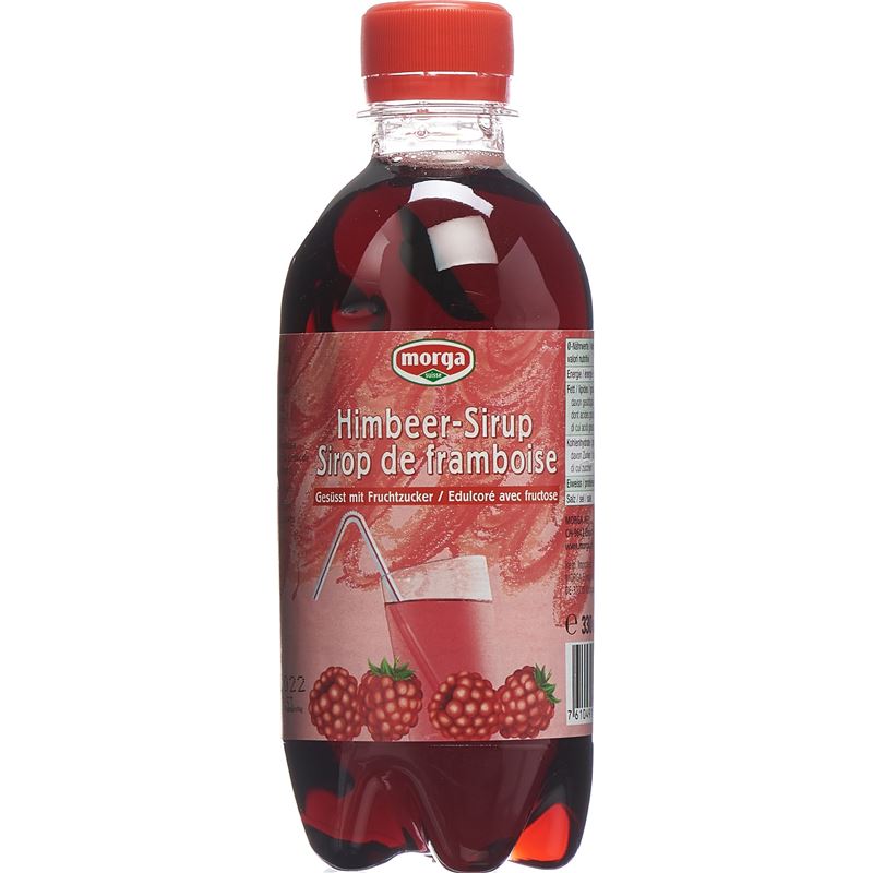 MORGA Himbeer Sirup m Fruchtzucke 3.3 dl