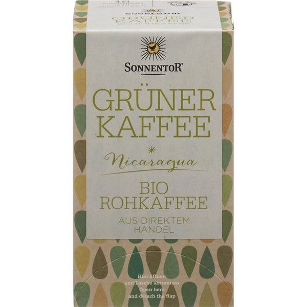 SONNENTOR Grüner Kaffee BIO Btl 18 Stk