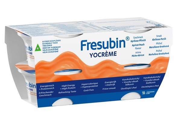 FRESUBIN YOcrème Aprikose-Pfirsich 4 x 125 g