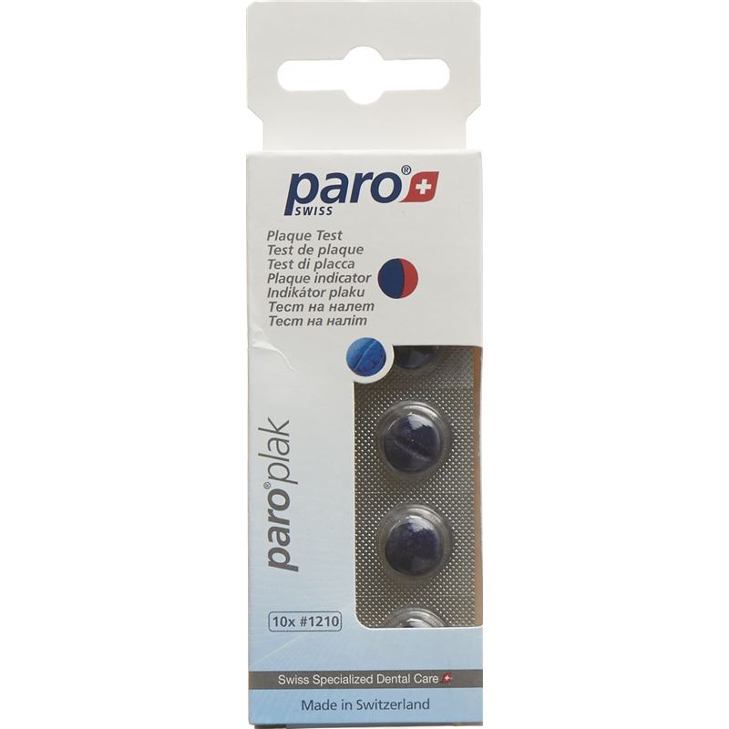 PARO PLAK 2-Farben Tabletten rot/blau 10 Stk 1210