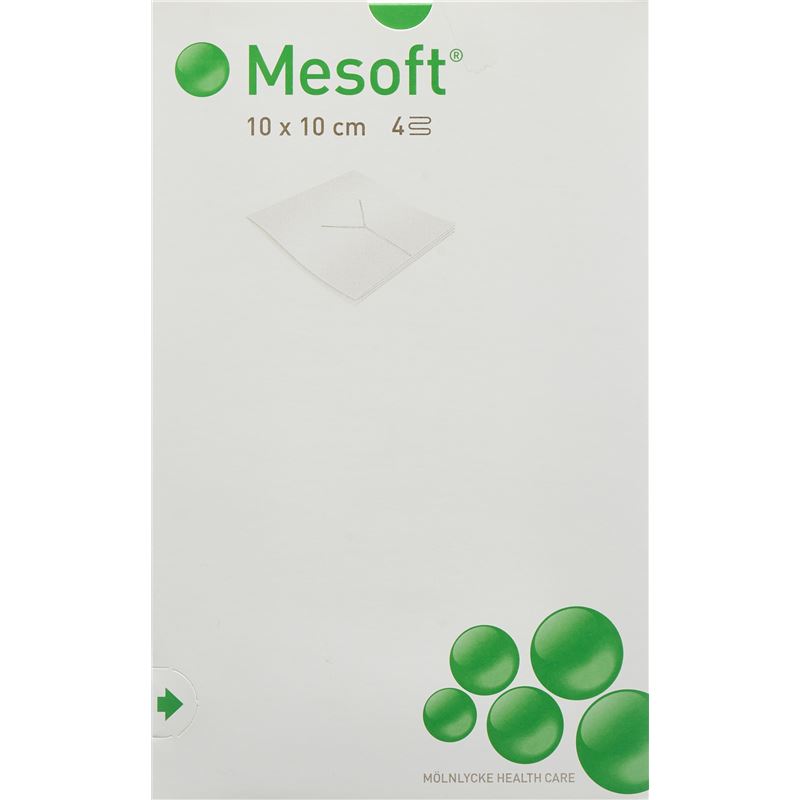 MESOFT NW Schlitzkompr 10x10cm ster 130 Stk