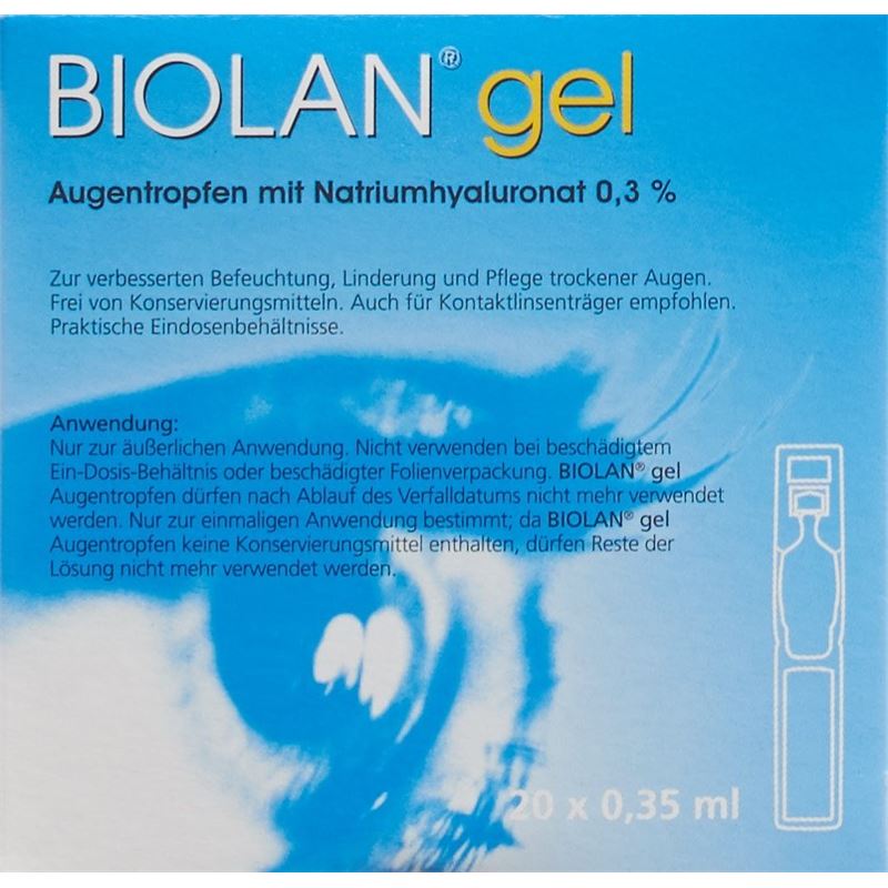 BIOLAN Augengel 20 Monodos 0.35 ml