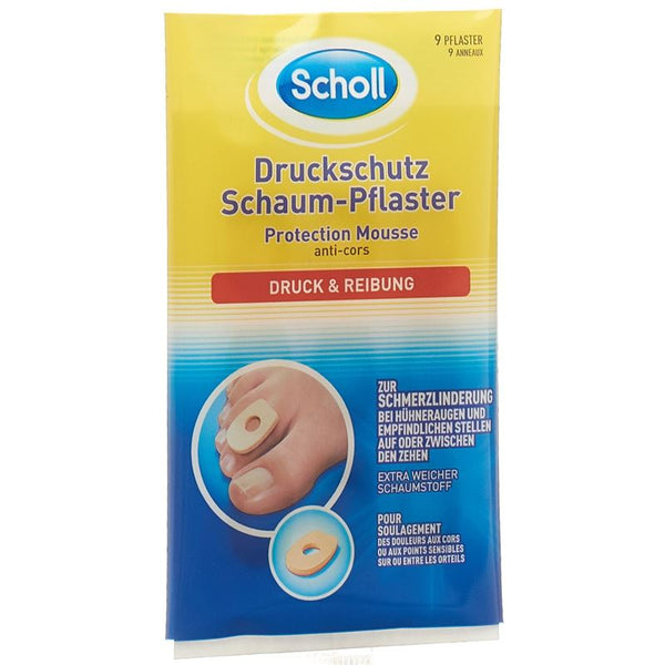 SCHOLL Druckschutz Schaum Pflaster 9 Stk