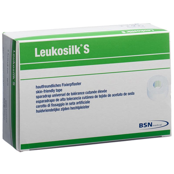 LEUKOSILK S Heftpflaster 9.2mx2.5cm weiss 12 Stk