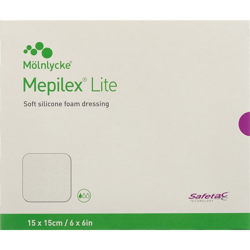 MEPILEX Lite Absorptionsverb 15x15cm Sil (n) 5 Stk