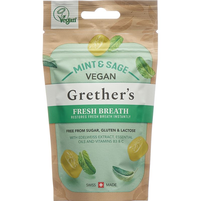 GRETHERS Fresh Breath Minz Sal Past vegan Btl 45 g