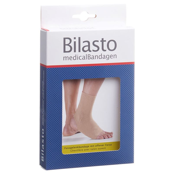 BILASTO Fussgelenkbandage L Ferse geschloss beige