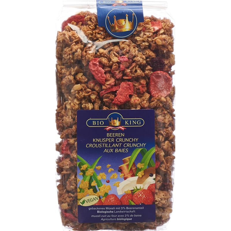 BIOKING Knusper Crunchy Beeren Btl 375 g